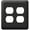 Black, variant on Amerelle 935DDW Devon Wallplate, 2 Duplex, Steel, White, 1-Pack