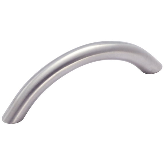 Amerock Hardware Brushed Stainless Steel Bow Pull 76mm Centers