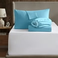 thumbnail image 2 of Nestl Twin Sheet Sets, 1800 Series Deep Pocket 3 Piece, Soft Microfiber Kids Bedding Set, BEACH BLUE sheets, 2 of 10