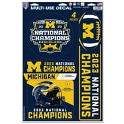 WinCraft Michigan Wolverines College Football Playoff 2023 National Champions 11" x 17" Multi-Use Decal Sheet