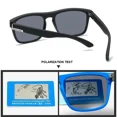 thumbnail image 3 of Gafas de sol polarizadas Vintage cuadradas a la moda para hombres y mujeres, gafas de sol Retro para conducir, para pescar, gafas de sol de diseñador de marca de lujo, gafas UV400, 3 of 4