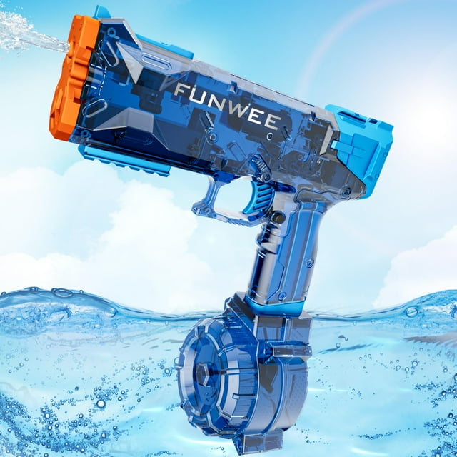 La pistola de agua eléctrica Funwee es la más fuerte de largo alcance