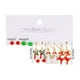 CEHVOM Christmas Earrings Set Cartoon Dripping Elk Santa Claus Christmas Tree Earrings Gifts For Women Clearance - image 1 of 4