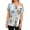 Light Blue, variant on Post Shoulder Surgery Shirts for Women Cute Print Tear Away Recovery Lightweight Full Open Side Snap T-Shirt with Pocket Short Sleeve Adaptive Chemo Port Lounge Blouses Light Blue 3XL