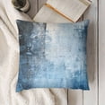 thumbnail image 3 of YINGXI Grey and Blue Abstract Art Pillow Cover, Modern Contemporary Decorative Throw Pillows Cushion Cover for Bedroom Sofa Living Room 22x22in, 3 of 5