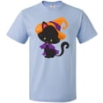 thumbnail image 3 of Inktastic Halloween Cat, Cute Cat, Black Cat, Witch Hat T-Shirt, 3 of 5