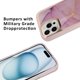 thumbnail image 4 of Funda para iPhone 15 con purpurina de mármol, protectora, a prueba de golpes, fina, con protección contra caídas, carcasa trasera rígida para mujer, 4 of 8