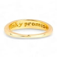 thumbnail image 2 of LATELIERDBIJOUX Minimalist Pinky Promise Ring / Perfect for Couples / Special Gift for women / Symbolic and Elegant Design / Yellow Gold Plated Silver, 2 of 6