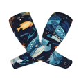 thumbnail image 1 of Balery Playful Whales Underwater Scene Mangas Refrescantes para Brazos para Hombre y Mujer – Transpirables y Absorbentes de Humedad para Mujeres, Hombres y Niños, 1 of 7