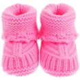thumbnail image 5 of 1 par de botines de crochet de tejer calcetines recién nacidos zapatos hechos a mano de booties, 5 of 5
