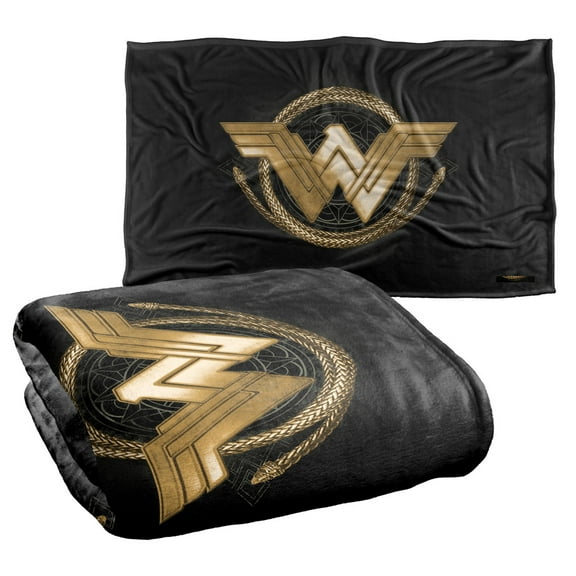 Wonder Woman Lasso Logo Silky Touch Super Soft Throw Blanket 36' x 58'