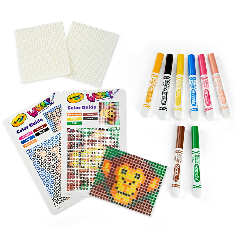  Crayola Wixels Unicorn Activity Kit, Pixel Art Coloring Set,  Gift for Kids, Ages 6, 7, 8, 9 : Toys & Games