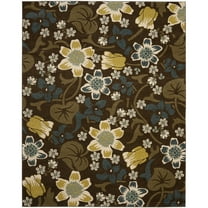 SAFAVIEH Newbury Christabella Bordered Area Rug, Brown/Blue, 8' x 10'