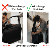 XCEL Foam Rubber Protector Panels - Highly Versatile Thick Rubber Sheets - Ideal for Wall Protection, Car Door Padding, Anti Vibration & Insulation DIY Projects (4 Pack - 12 x 4 x 1/2 - Gray)