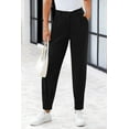 thumbnail image 4 of Womens Summer High Waisted Ankle Length Trouser Slacks With Pockets, 4 of 17