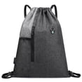 thumbnail image 2 of Riwcyla Gym Sack with Earphones Jack Drawstring -resistant Drawstring Bucket Bag Sack for Adults Teenagers, 2 of 6