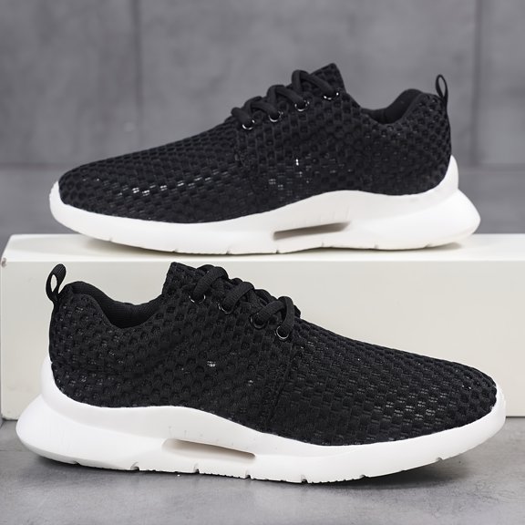 Men'S Mesh Casual Walking Shoes, Lightweight And Breathable Summer Footwear