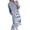 Blue, variant on AJGRHE Women's Casual Loose Button Down Plaid Shirt Dress Long Sleeve Side Slit Cotton Gingham Maxi Dress Blue XXL
