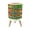 Color 3, variant on Classroom Small Trash Can with Lid Cartoon Pirate Treasure Map Animals Rivers Islands 1.8 Gallon Dog Proof Trash Can Round Garbage Can Waste Bin Wastebasket for Nursery Back to School Gifts