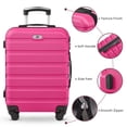 thumbnail image 6 of Gowill 7 Piece Luggage Sets,13/16/20/24/28 inch Hardside Lightweight ABS Suitcase With Expandable Duffle Bag (Rose Red), 6 of 17