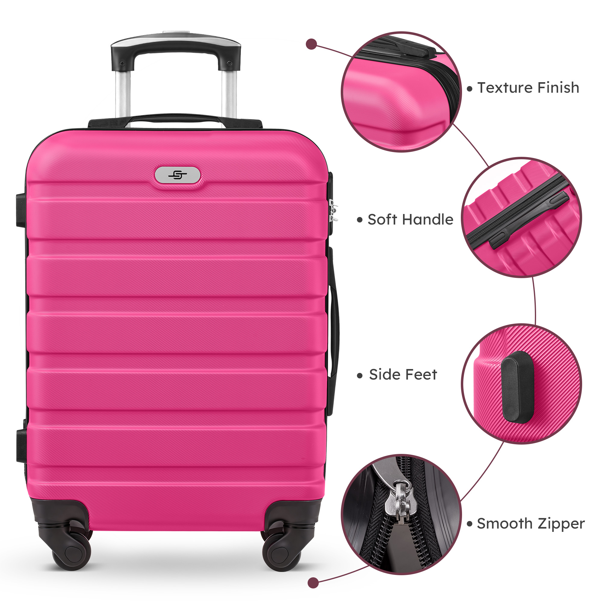 Gowill 7-Piece Luggage Set with Expandable Duffel Bag photo 5