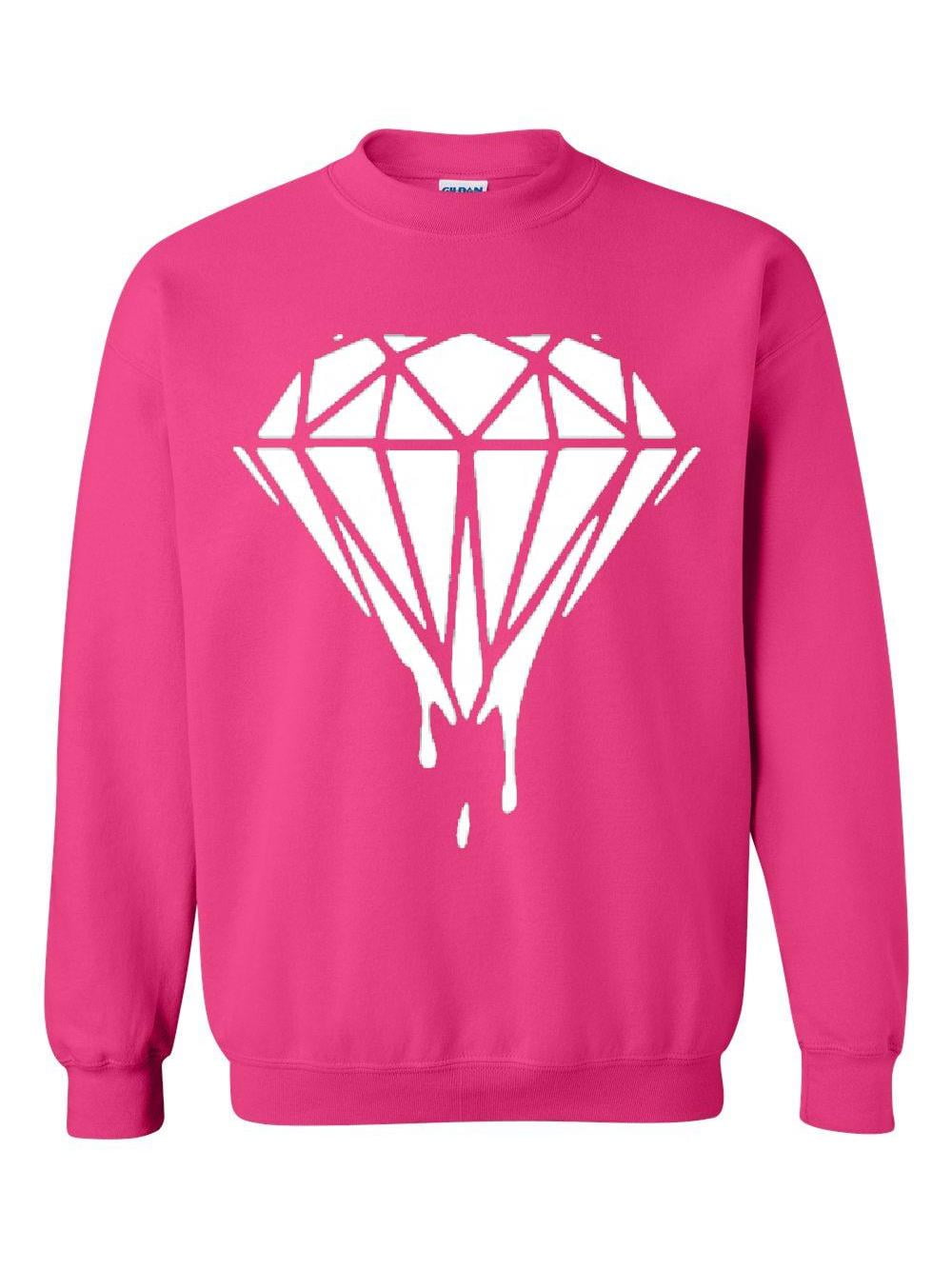 MELTING DIAMOND// MELTING LOGO// DRIPPING LOGO BURGUNDY UNISEX Sweatshirt Jumper