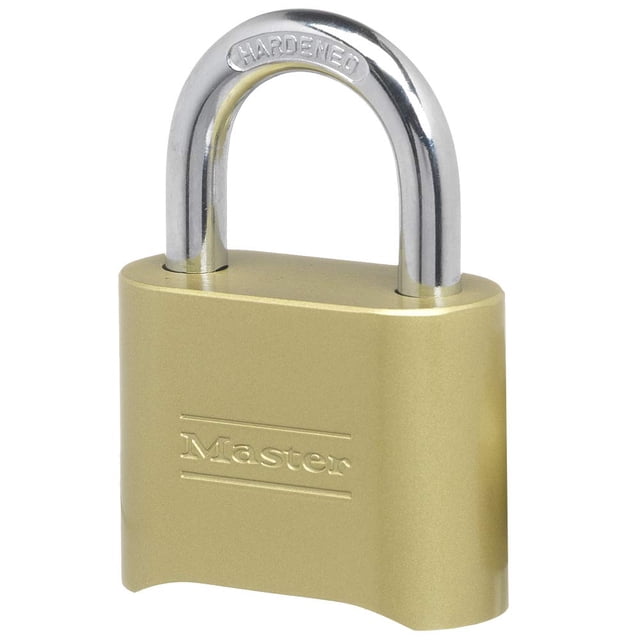 Juego Padlock Master Lock 175, tu propia combinación de acabado en latón