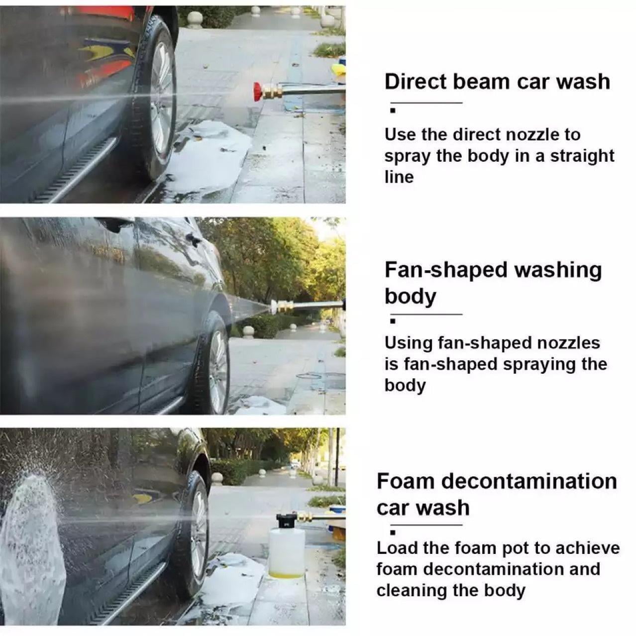 Jahy2Tech 88VF Cordless Electric High Pressure Water Spray Car Gun Portable Washer Vehicle Cleaner Car Wash Tool 320 PSI