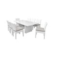 thumbnail image 2 of Table de Salle à Manger Rectangulaire avec 8 Chaises Sans Bras Monaco, 2 of 2