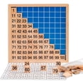 thumbnail image 1 of Youkk Wooden Hundred Board Math Educational Consecutive Counting Toy Cognitive Preschool Training Birthday Kids Kindergarten, 1 of 6