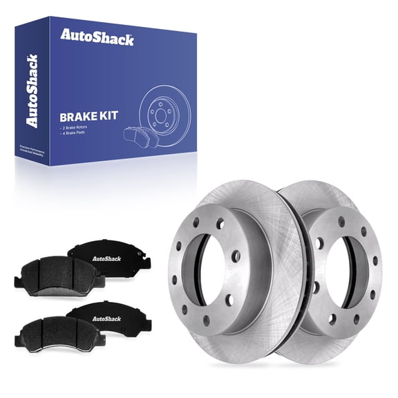 AutoShack Front Vented Brake Rotors   Premium Ceramic Pads 6-PC Brake Kit Replacement for 2005-2007 Chevrolet Silverado 1500 2007 Chevrolet Silverado 1500 Classic 12.8" (325 mm)