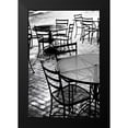 thumbnail image 2 of Hausenflock, Alan 17x24 Black Modern Framed Museum Art Print Titled - Tables and Chairs I, 2 of 5