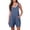 Blue, variant on Aura Lane Women's Open Back Summer Romper Sleeveless Loose Fit Casual Jumpsuit Blue XL