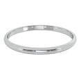 thumbnail image 3 of 2 mm 14K White Gold Wedding Band Plain Low Dome Style High Polished Band Ring, 3 of 3