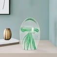 thumbnail image 3 of Jellyfish Figurine Desktop Decoration Centerpiece Hand Blown Desk green, 3 of 8