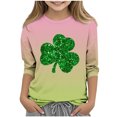 thumbnail image 2 of St.Patrick's Day Agkizg Toddler Baby Girls Summer Tops, Short Sleeve T-shirt for Kids, Toddler Girls 3/4 Sleeve Blouse Tee Children Green Printing Crewneck T Shirts, Sizes 9-10 Years, 2 of 5