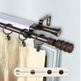 thumbnail image 2 of Sigfried 13/16" Double Bay Window curtain rod Adjustable 20"-36", 38"-72" - Cocoa,(ABay-09-7D), 2 of 4