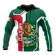thumbnail image 4 of Sudadera con capucha de águila mexicana para hombre, emblema de México, bandera nacional, estampado 3D, sudaderas con capucha de manga larga, ropa unisex informal de gran tamaño, 4 of 5
