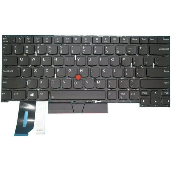 New US Black English Backlit Laptop Keyboard (Without palmrest) for Lenovo ThinkPad X1 Extreme 2nd Gen (Type 20QV, 20QW)