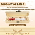 thumbnail image 3 of Pregnancy Announcement Gifts Pregnancy Test Keepsake Box with Raffia Ribbon Surprise Announcement Gift to Husband Grandparents Parents 8x2x1.2inch, 3 of 9