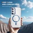 thumbnail image 5 of Allytechgroup Clear Mangetic Case Cover for Samsung Galaxy S23, Compatible with Magsafe Wireless Charging Not-Yellowing Anti-Scratch Case Cover for Galaxy S23, Blue, 5 of 8