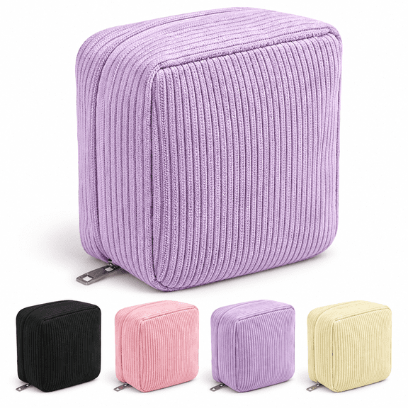 HJuyYuah Period Pouches for Teen Girls, Sanitary Napkin Storage Bag, Portable Organizer for Women Girls, Discreet Travel Menstrual Pad Case with Zipper for School Office