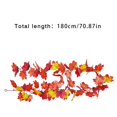 thumbnail image 4 of Artificial Maple Garland Home Front Door Wall Simulation Leaves Vine Decoration Holiday Ornament, 4 of 9
