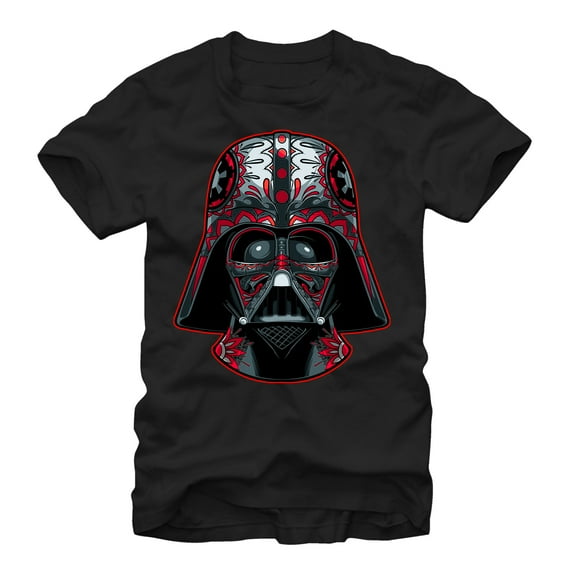 Men's Star Wars Darth Vader Helmet Markings  Graphic Tee Black Medium