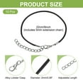 thumbnail image 2 of Uxcell 10 Pcs Black Bracelet Cord 9" x 0.08" Cord with Clasp for Bracelet, 2 of 6