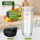 thumbnail image 3 of 2 Vasos Para Ninja Licuadora Bl480 Bn801 Ss101 32oz 2 Tapa Xtellar transparente, 3 of 3