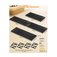 thumbnail image 3 of Repisas Flotantes Madera Modernas Estantes Baño Topon 4 Pzs Lab.G Negro, 3 of 5