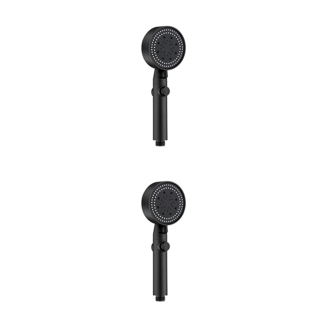Matsuzay Universal Powerful Shower Massage Strong Sprinkler Pressurization with Bathroom Hose Accessories Negro 2Conjunto