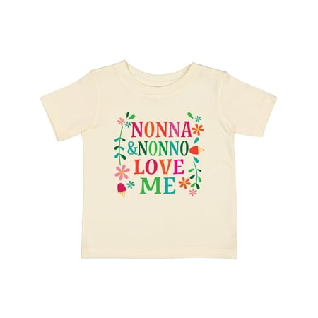 

Inktastic Nonna and Nonno Love Me Gift Baby Girl T-Shirt