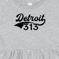 thumbnail image 4 of Inktastic Detroit 313 Girls Baby Dress, 4 of 5